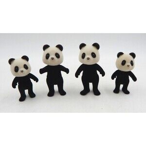 Calico Critter Sylvanian Families Wilder Panda Family of 4 Adults Kids
